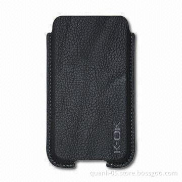 PU Case for iPhone 4, with Magnetic Buton Inside, Different Colors are Available